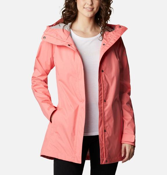 Columbia Splash A Little II Rain Jacket Orange For Women's NZ81034 New Zealand